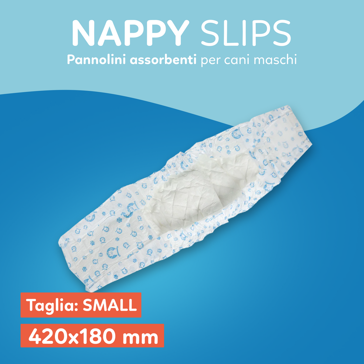 AQPET FRIENDS Nappy Slips Couches en bande pour chiens mâles, 36 pièces, absorbantes, hygiène quotidienne