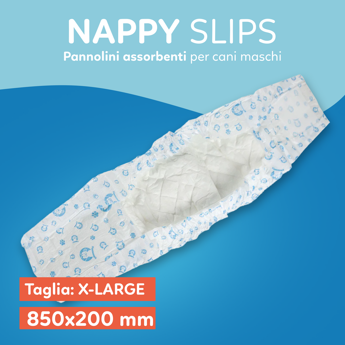 AQPET FRIENDS Nappy Slips Couches en bande pour chiens mâles, 36 pièces, absorbantes, hygiène quotidienne
