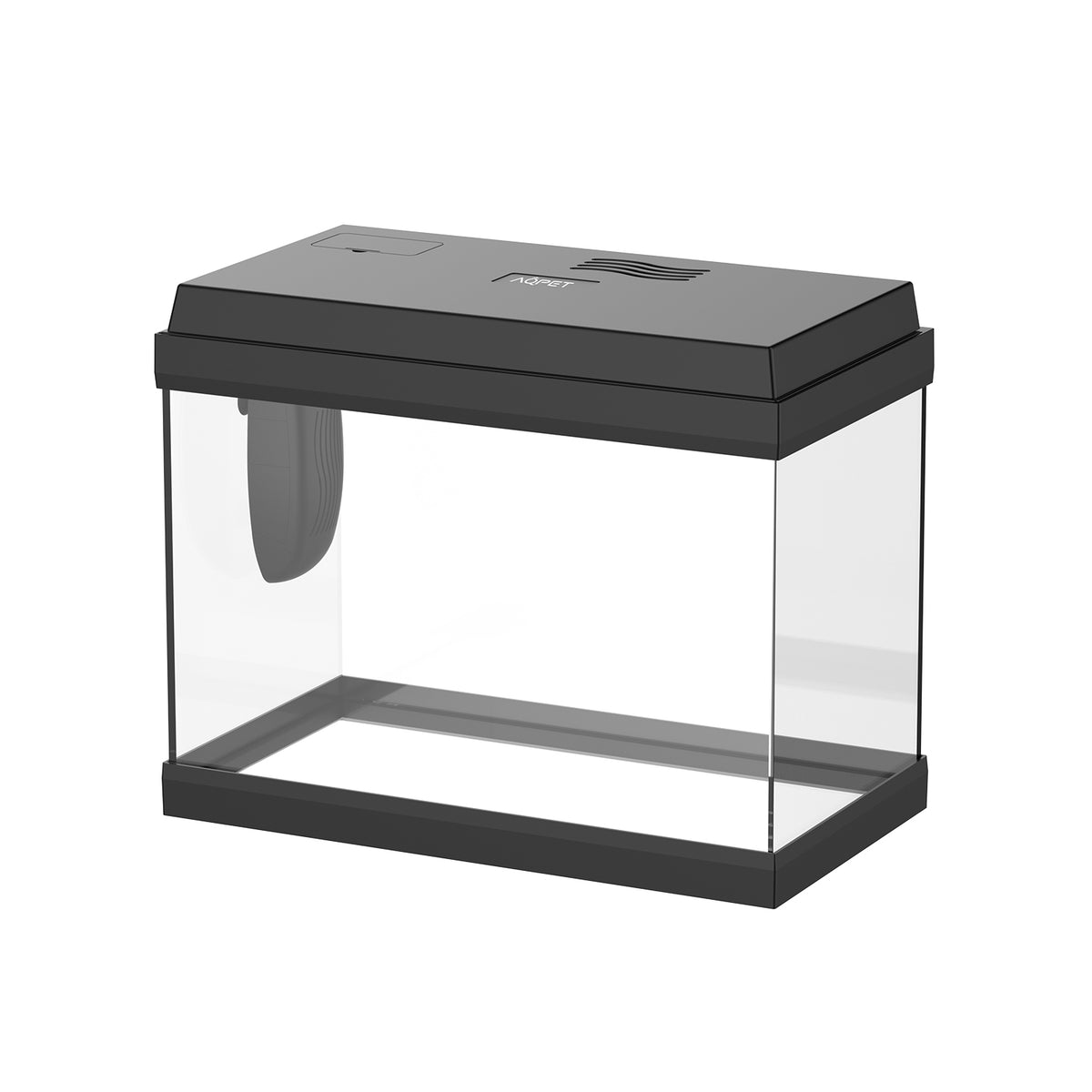 AQPET AQUARIUM SIMPLY LED 30 NOIR COMPLET AVEC ÉCLAIRAGE ET FILTRE - 39X22X30 H CM