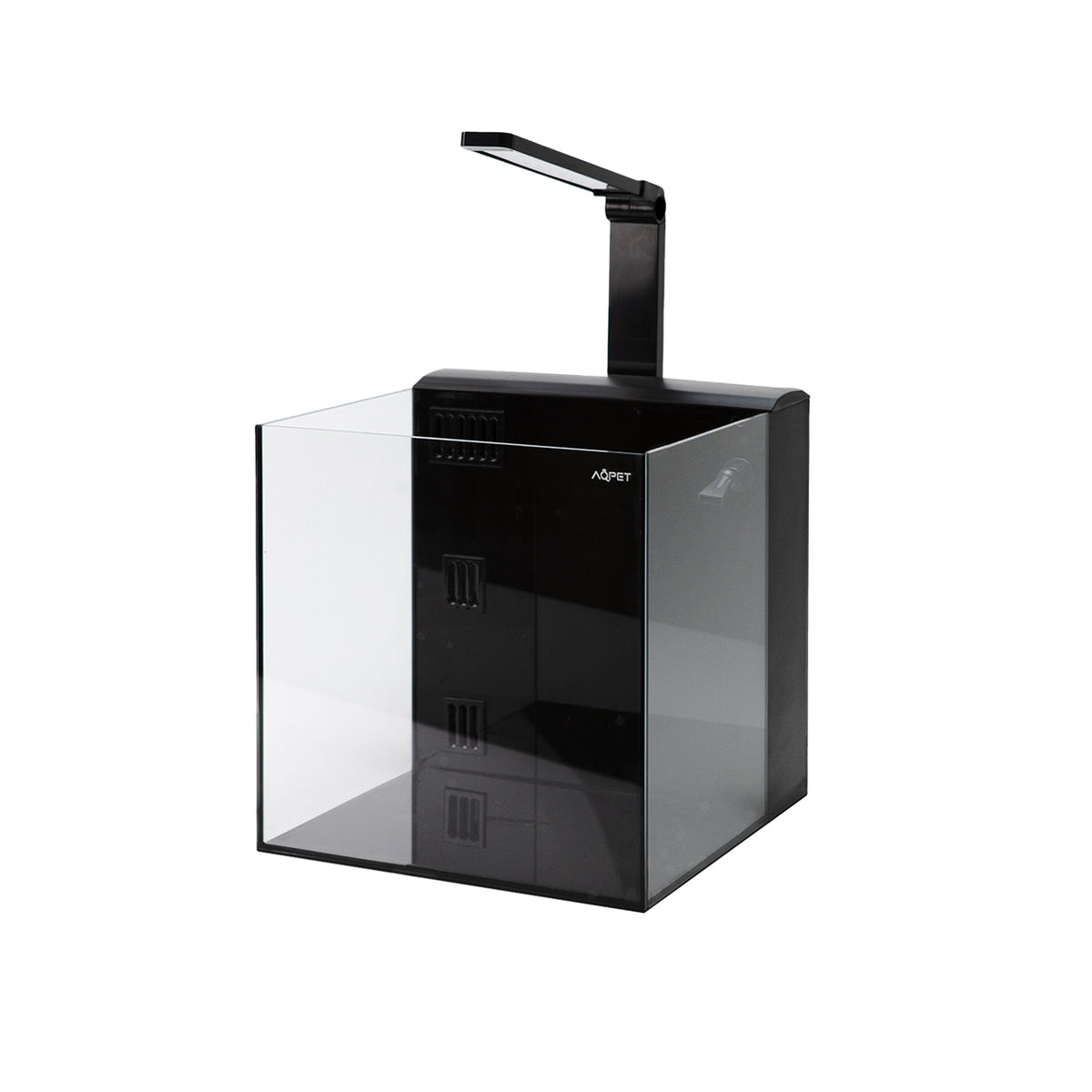 AQPET KUBIC 30 REAR NOIR - AVEC FILTRE ARRIÈRE - 30X30X30 CM 5MM
