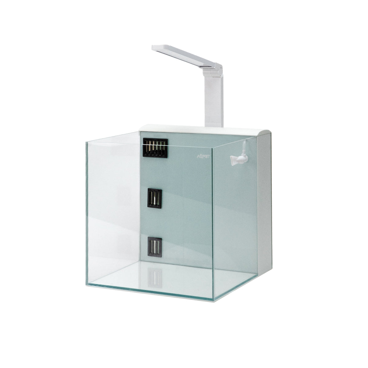 AQPET KUBIC 30 REAR BLANC - AVEC FILTRE ARRIÈRE - 30X30X30 CM 5MM