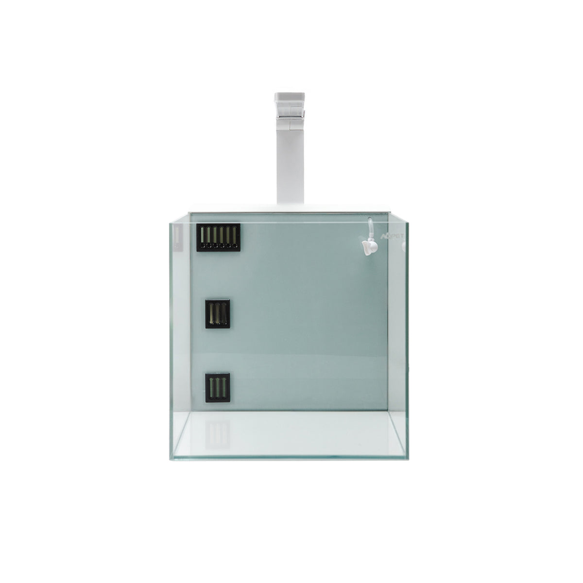 AQPET KUBIC 30 REAR BLANC - AVEC FILTRE ARRIÈRE - 30X30X30 CM 5MM
