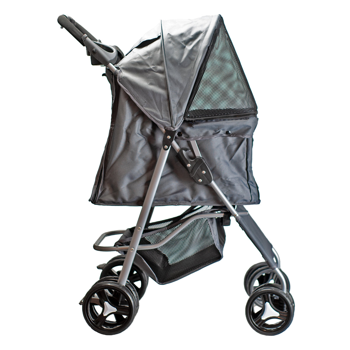 AQPET FRIENDS Poussette confortable et pratique pour chiens de taille moyenne / petite, pour chiens et chats, voyage en toute sécurité