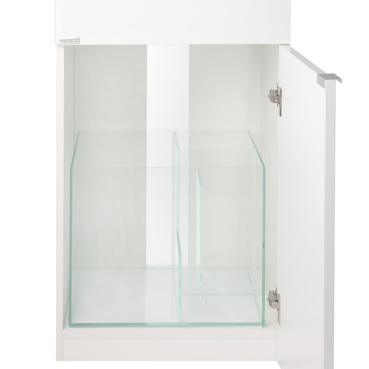 AQPET KIT AQUARIUM KUBIC 50 REEF EN VERRE EXTRA-CLAIR COULEUR BLANCHE