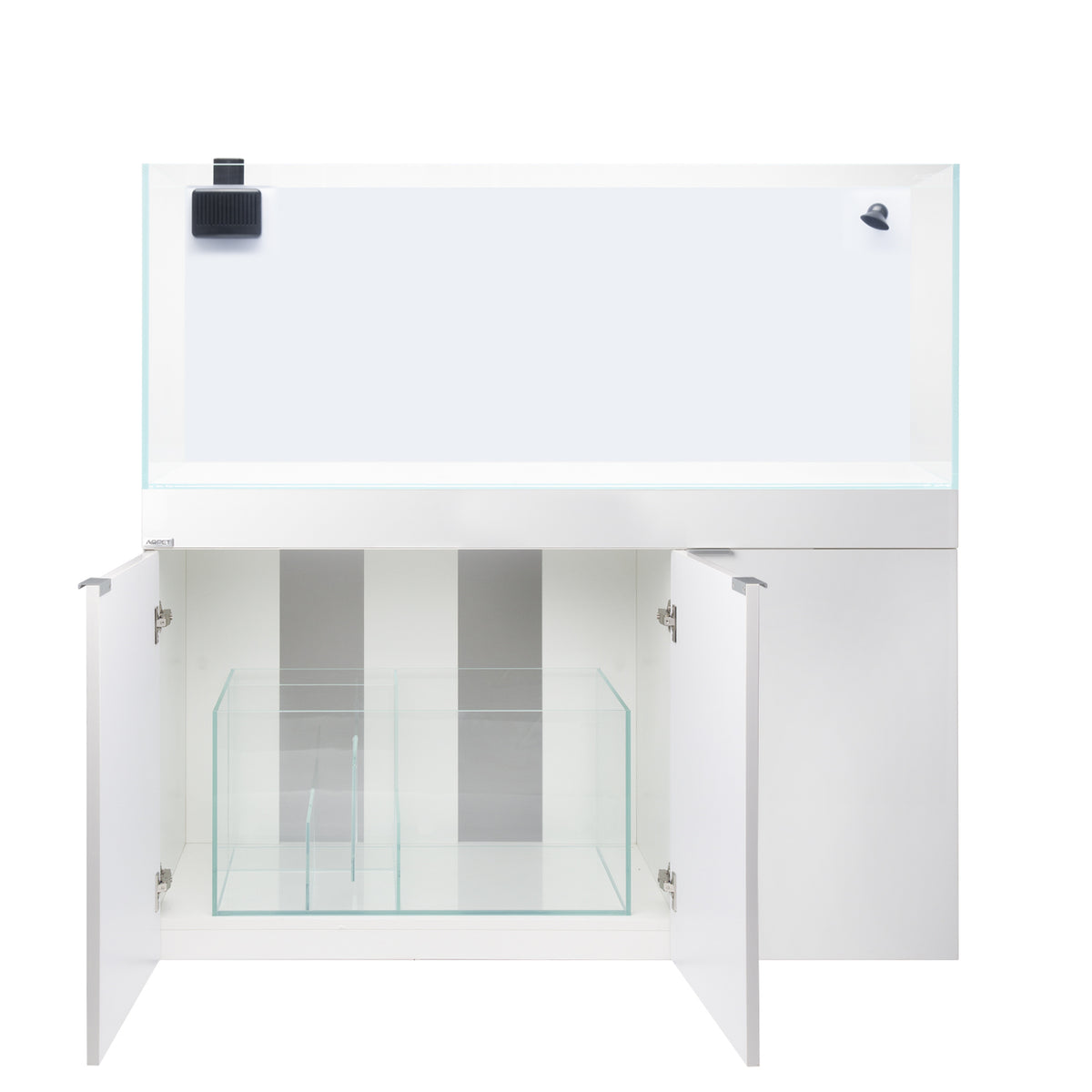 AQPET KIT AQUARIUM AQUA 120 REEF EN VERRE EXTRA-CLAIR COULEUR BLANCHE