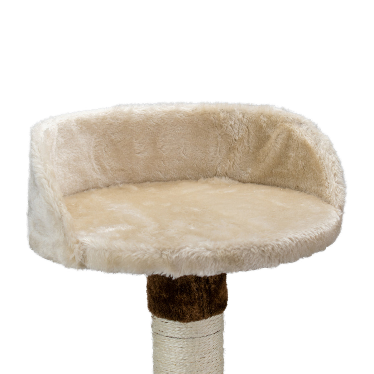 AQPET FRIENDS griffoir Rome en sisal, 123 Cm, marron, pour chats, jeu, détente et divertissement