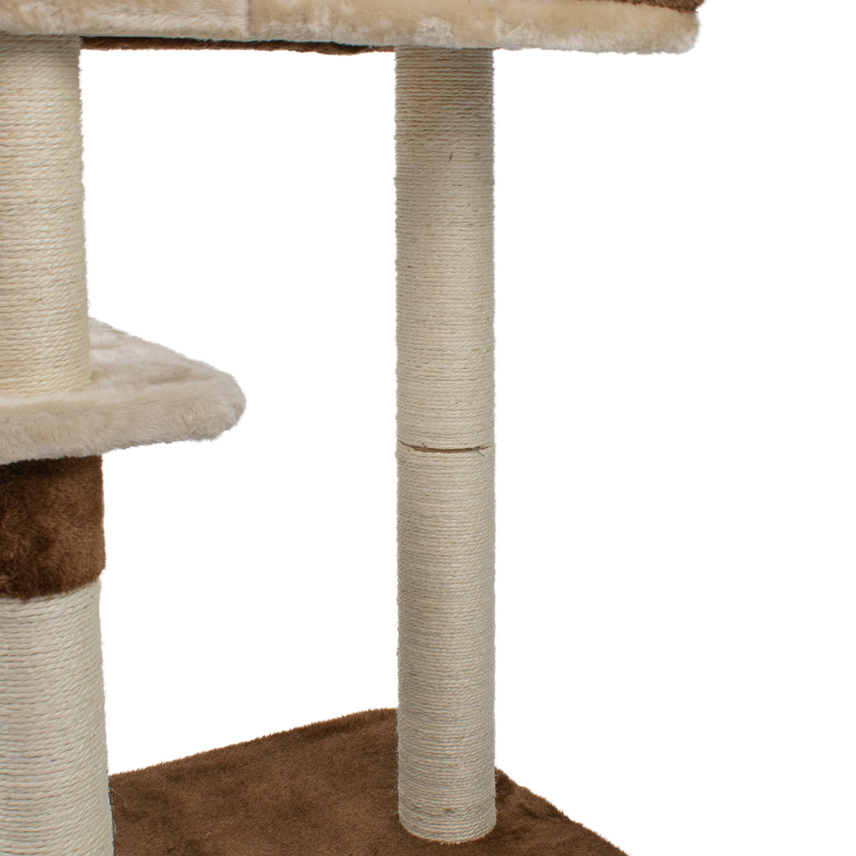 AQPET FRIENDS griffoir Rome en sisal, 123 Cm, marron, pour chats, jeu, détente et divertissement