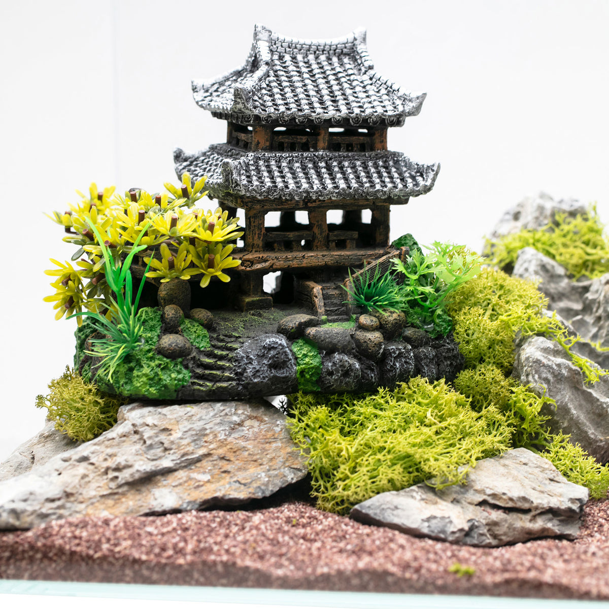 AQPET DECORART Décorations pour aquariums mod. Temple Japonais 20*13.5*16