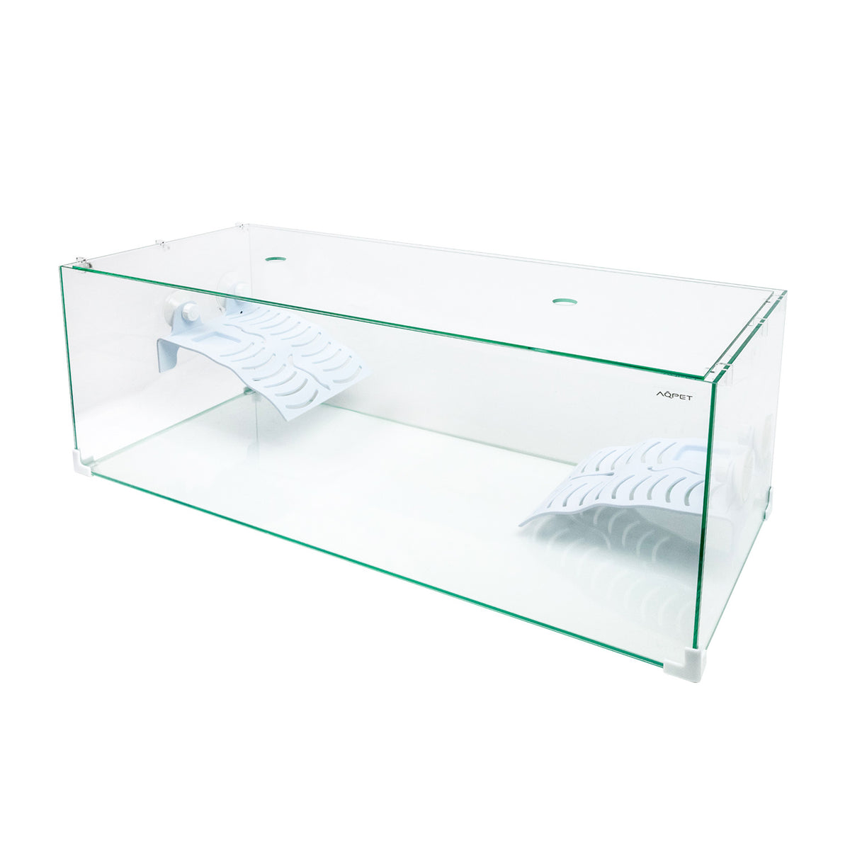 AQPET AQUATERRARIUM EN VERRE TORTUGA 80 - 80X35X28 CM AVEC ÎLOT