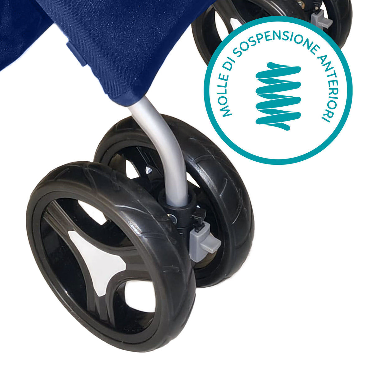 AQPET FRIENDS Poussette confortable et pratique pour chiens de taille moyenne / petite, pour chiens et chats, voyage en toute sécurité