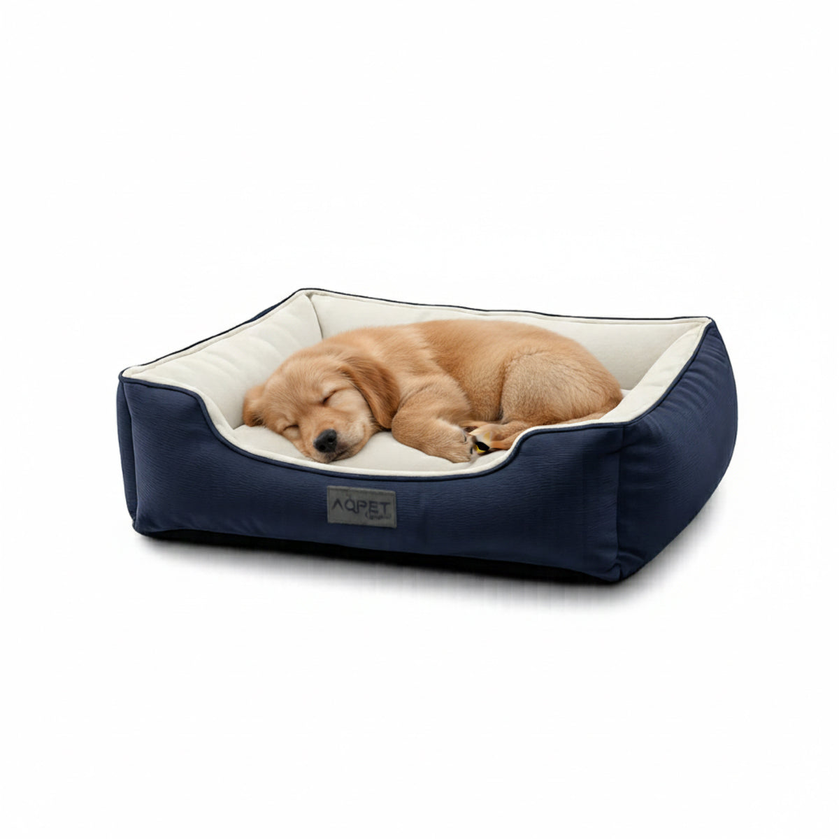 AQPET FRIENDS Niche pour chiens et chats d’intérieur avec coussin moelleux – Lavable avec base antidérapante – Lit confortable pour animaux domestiques