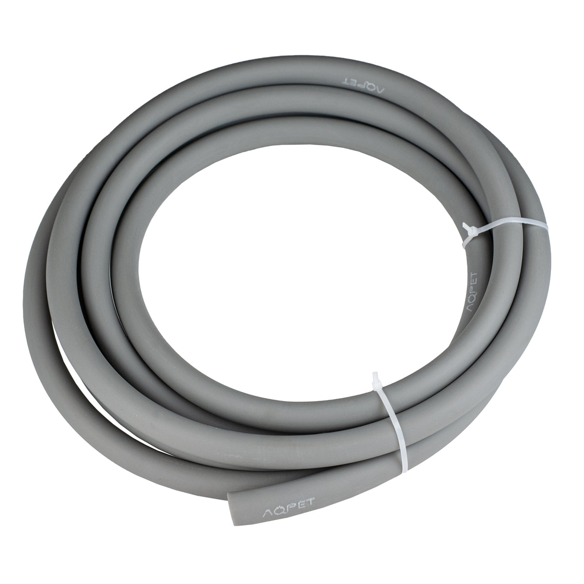 AQPET Tube en mélange silicone-PVC - Effet soie gris - Bobine 5 MT