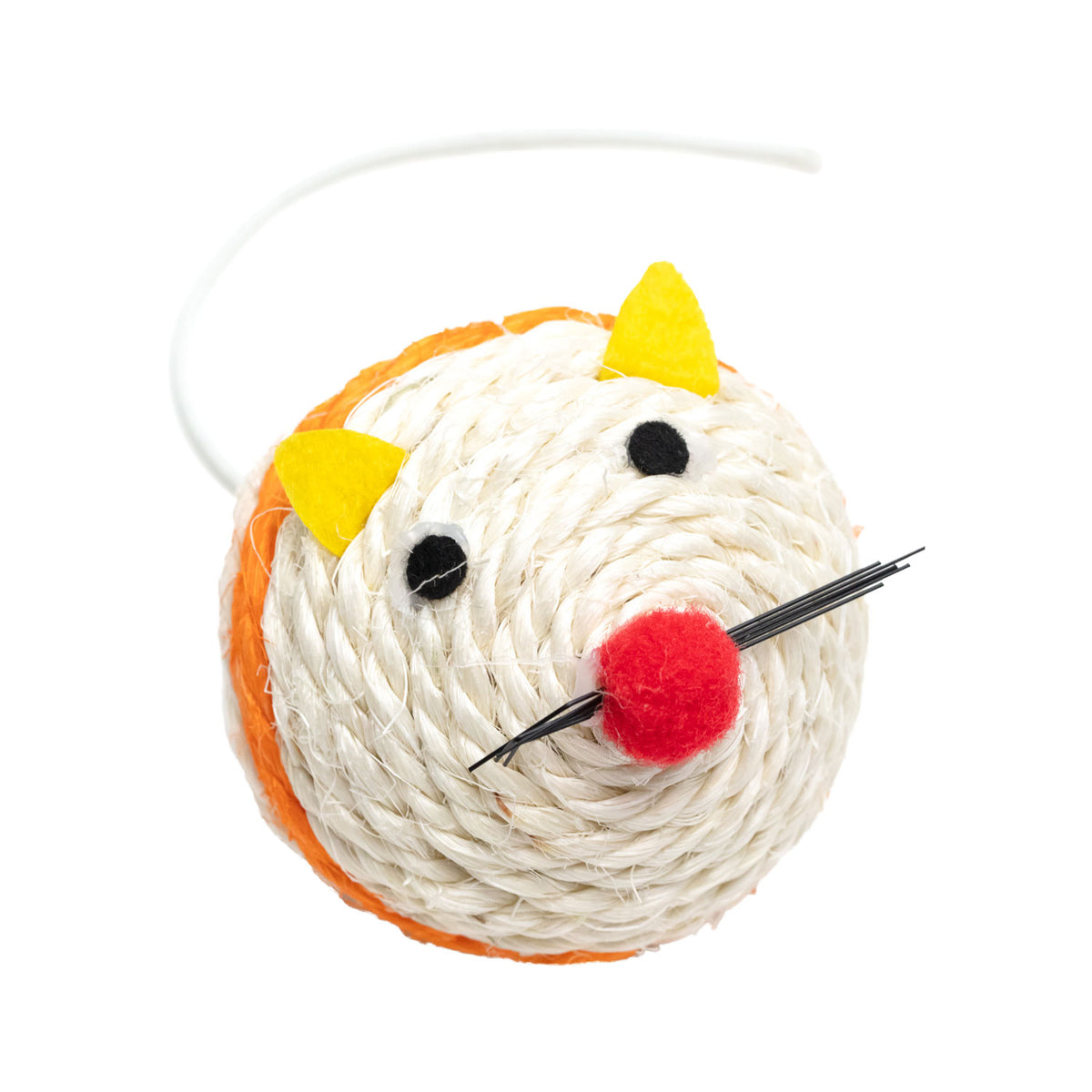 AQPET FRIENDS Jouet pour chat Souris en sisal - 6X18 cm Jeu pour chats
