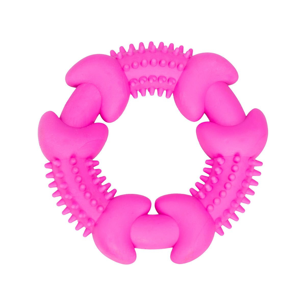 AQPET FRIENDS AQPET Jouet dentaire pour chien, donut en caoutchouc, 11 X 3 Cm, jouet amusant pour chien