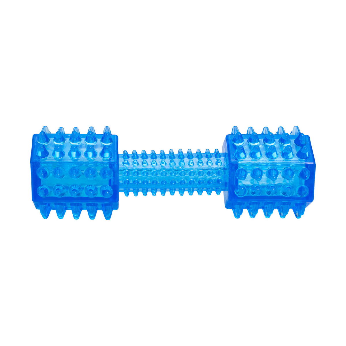 AQPET FRIENDS AQPET Jouet dentaire pour chien, os en caoutchouc avec picots, 18X6.2CM, avec effet sonore, jouet amusant pour chien