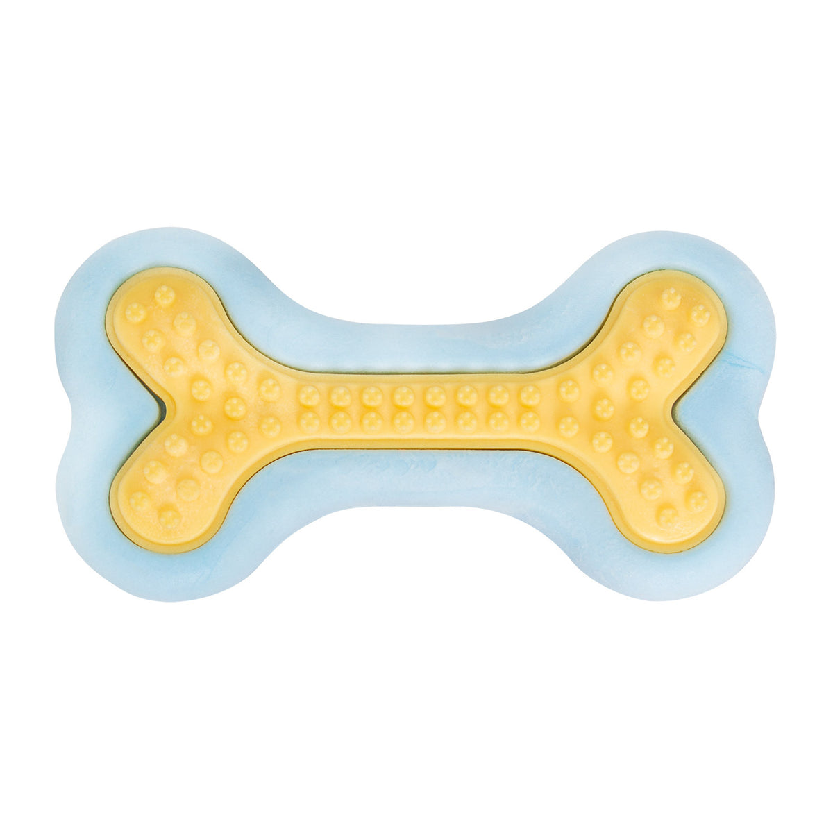 AQPET FRIENDS AQPET Jouet dentaire pour chien, os en caoutchouc, jouet amusant pour chien
