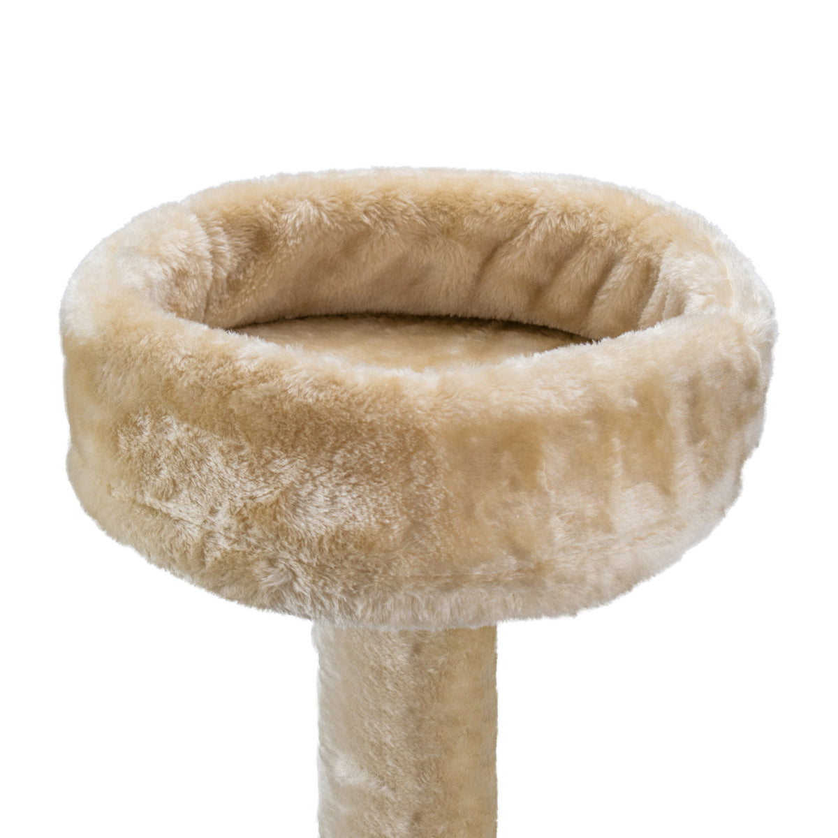 AQPET FRIENDS arbre à chat Athens 115 cm avec niche, aire de jeux et griffoir pour chats, couleur beige