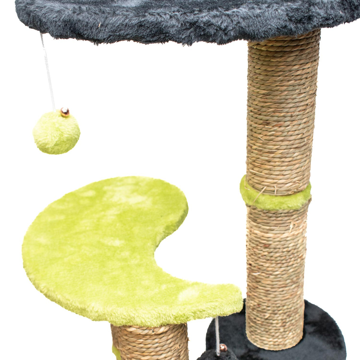 AQPET FRIENDS griffoir Madrid - 86 Cm, vert/noir, pour chats, jeu, détente et divertissement