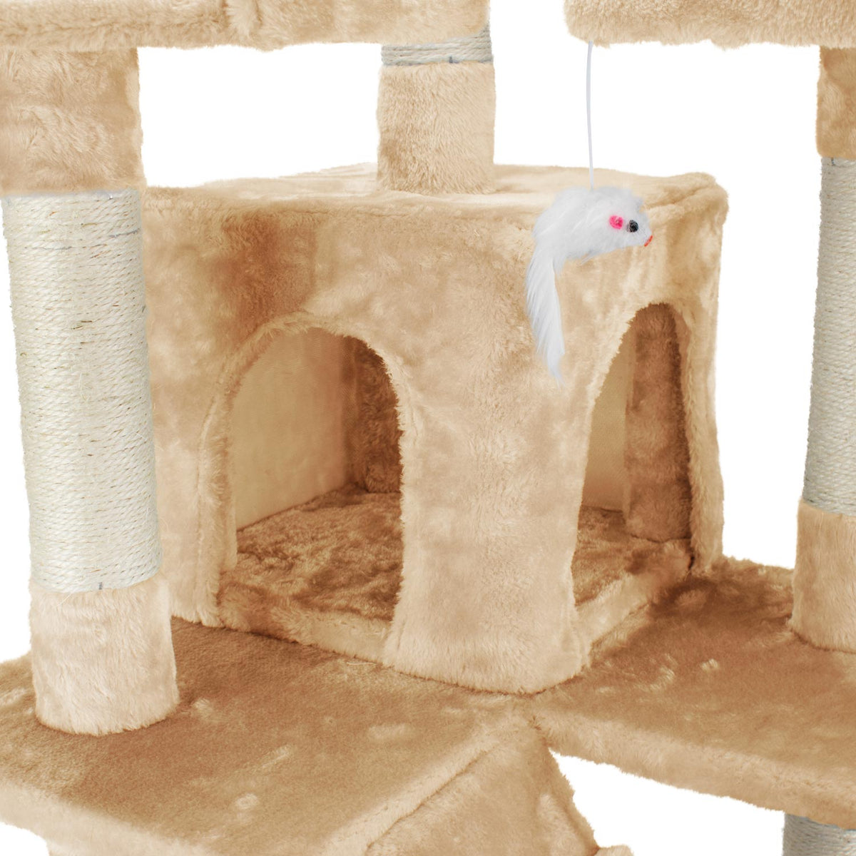 AQPET FRIENDS griffoir Manhattan en sisal, 170 Cm, pour chats, jeu, détente et divertissement
