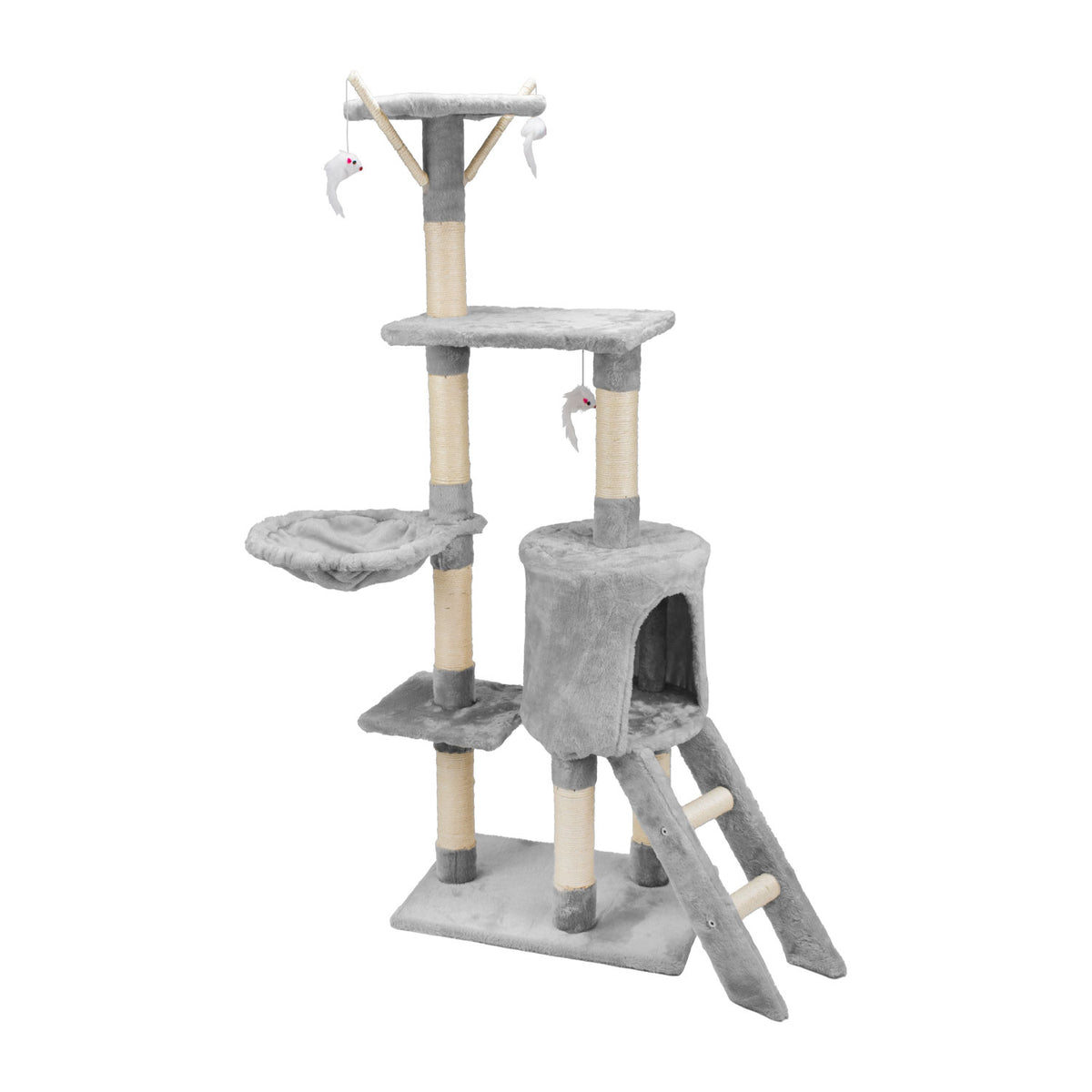 AQPET FRIENDS griffoir Paris en sisal, 138 Cm, pour chats, jeu, détente et divertissement