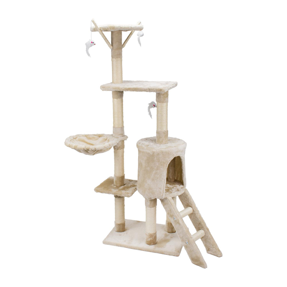 AQPET FRIENDS griffoir Paris en sisal, 138 Cm, pour chats, jeu, détente et divertissement