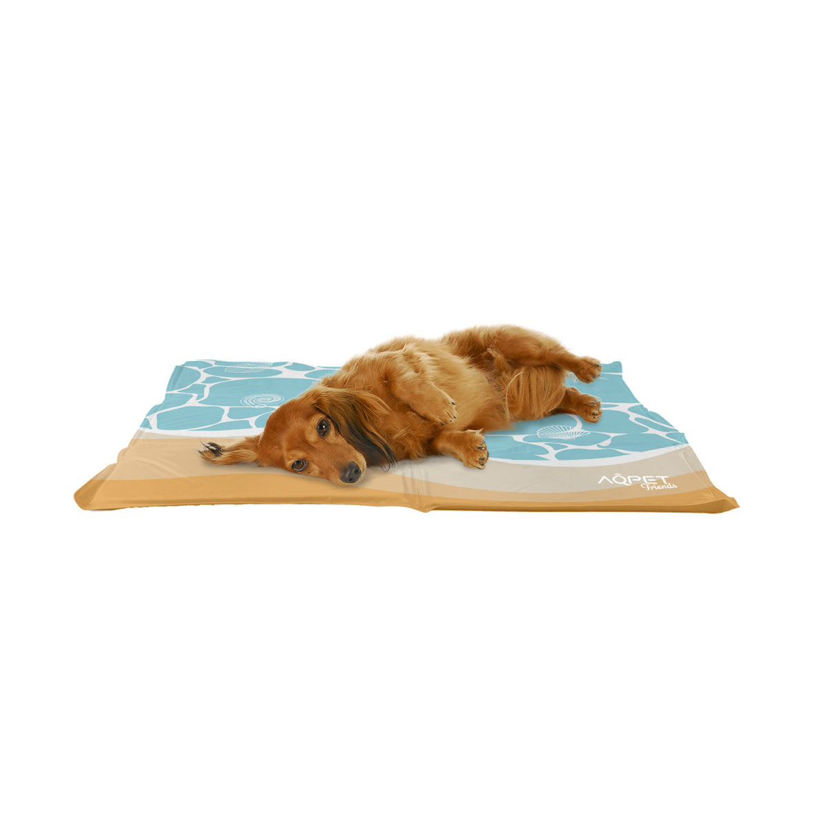 AQPET FRIENDS tapis rafraîchissant pour chiens, chats et animaux, gel non toxique, motif Sea