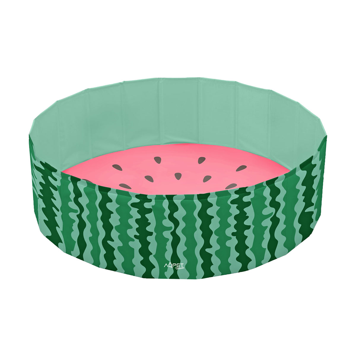 AQPET FRIENDS Pool piscine pour chien, motif Fruit, pliable et anti-rayures, pour extérieur et jardin