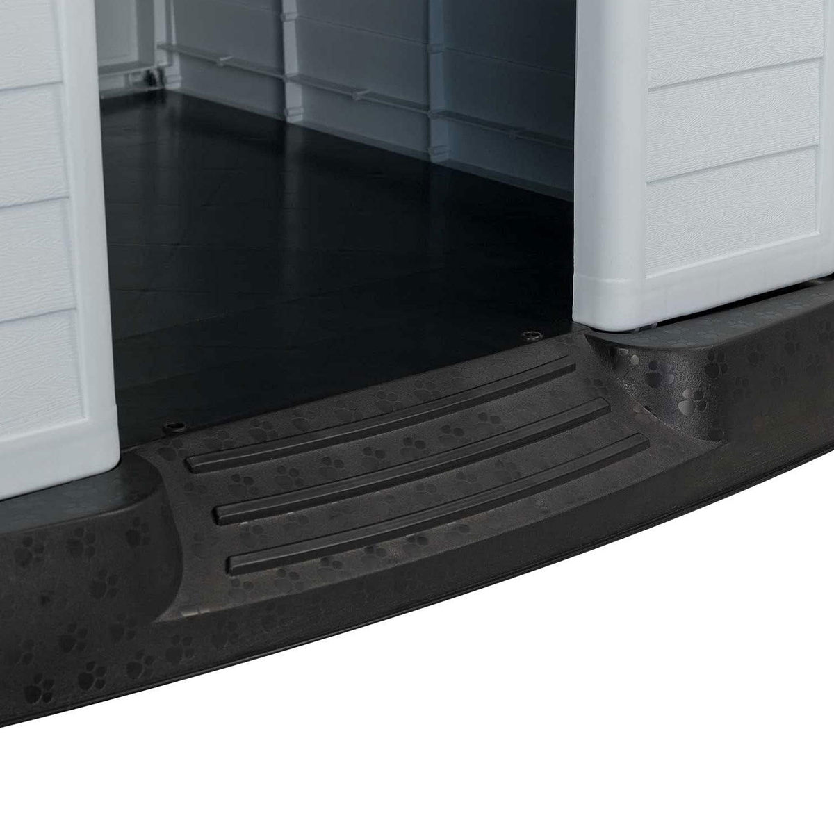 AQPET FRIENDS Chalet Niche en plastique imperméable pour chiens et chats, confort et détente, pour intérieur et extérieur