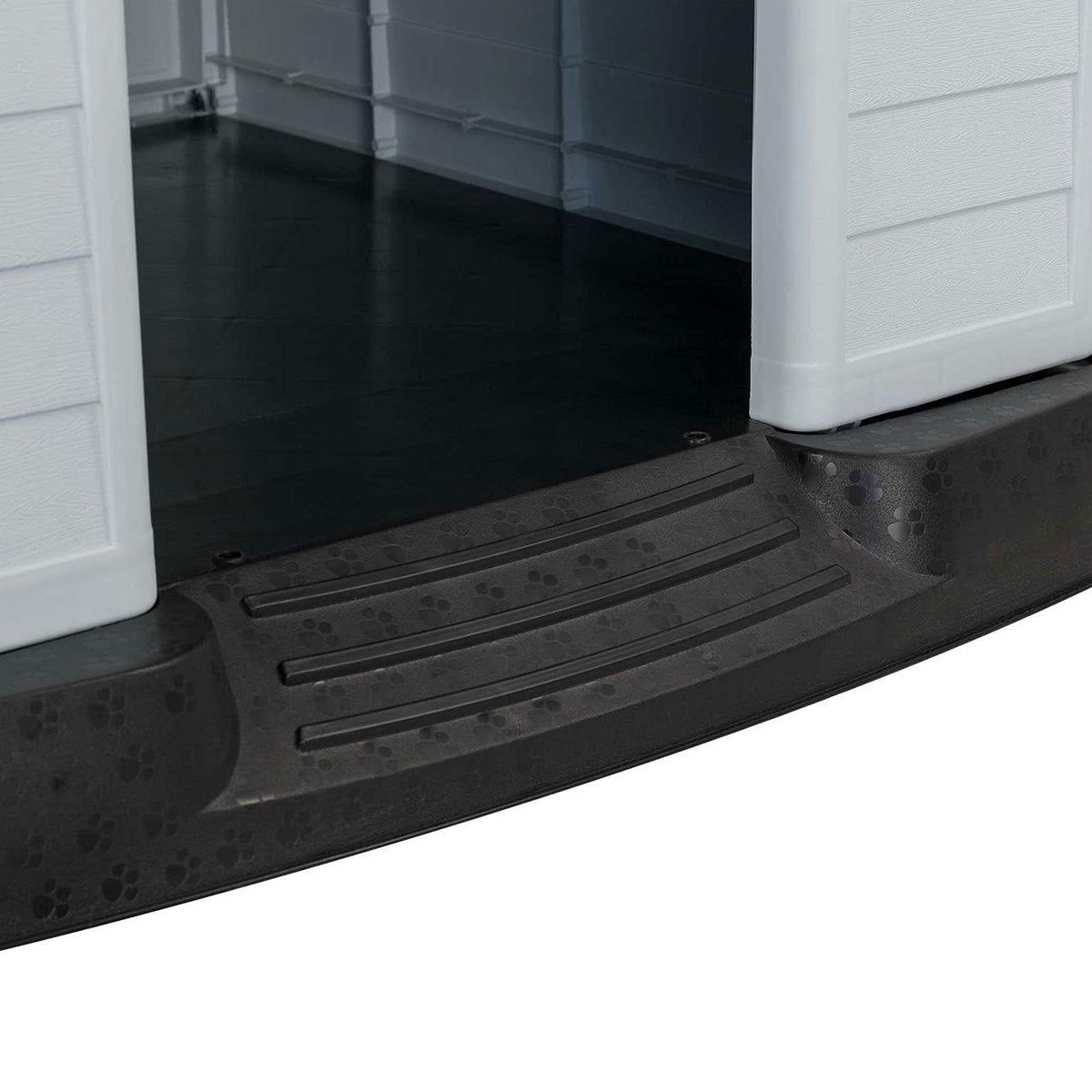 AQPET FRIENDS Chalet Niche en plastique imperméable pour chiens et chats, confort et détente, pour intérieur et extérieur