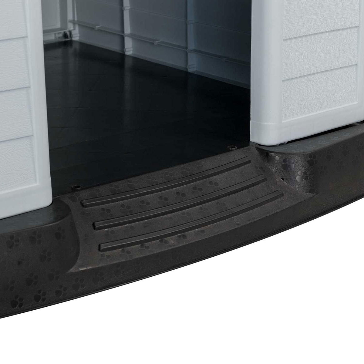 AQPET FRIENDS Chalet Niche en plastique imperméable pour chiens et chats, confort et détente, pour intérieur et extérieur