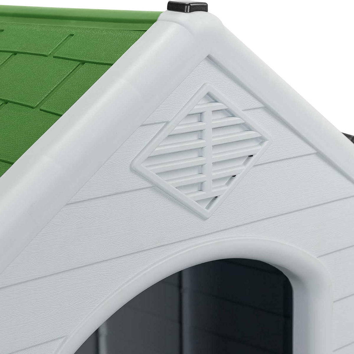 AQPET FRIENDS Chalet Niche en plastique imperméable pour chiens et chats, confort et détente, pour intérieur et extérieur