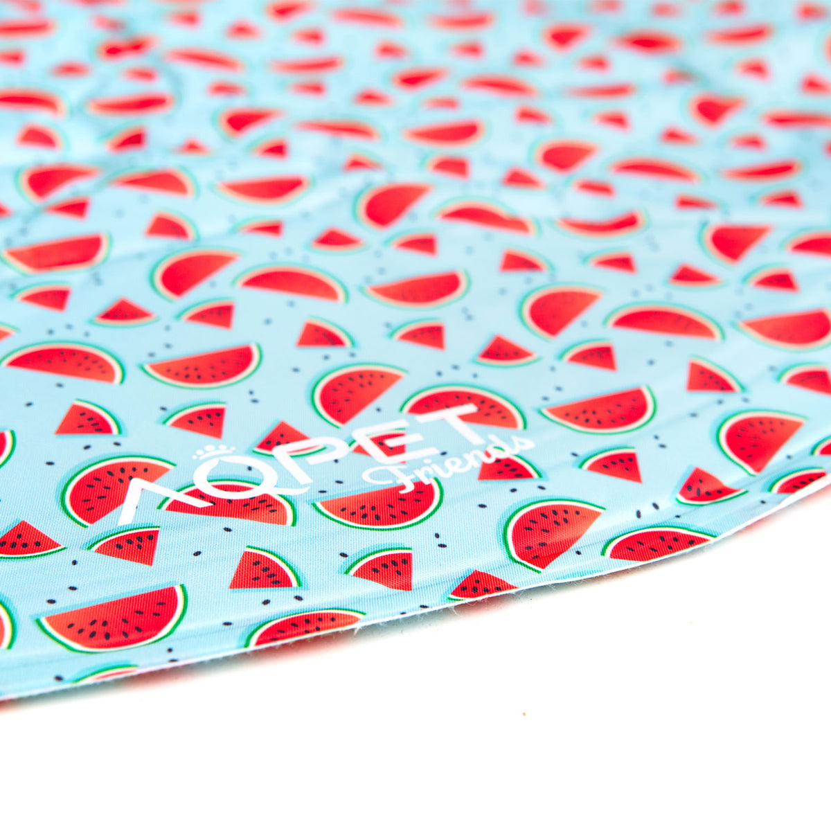 AQPET FRIENDS tapis rafraîchissant rond pour chien, gel non toxique, système d’autorefroidissement, motif Fruit, diamètre 60 Cm