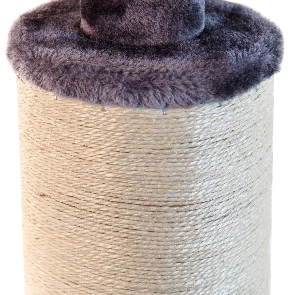 AQPET FRIENDS griffoir pour chat en sisal et tissu avec plateforme, hauteur 58 cm, pour le plus grand plaisir de votre chat, couleur grise
