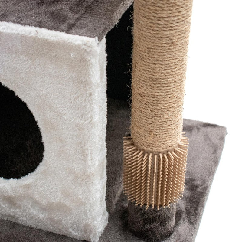 AQPET FRIENDS griffoir Sidney - 140 Cm, beige/marron, pour chats, jeu, détente et divertissement