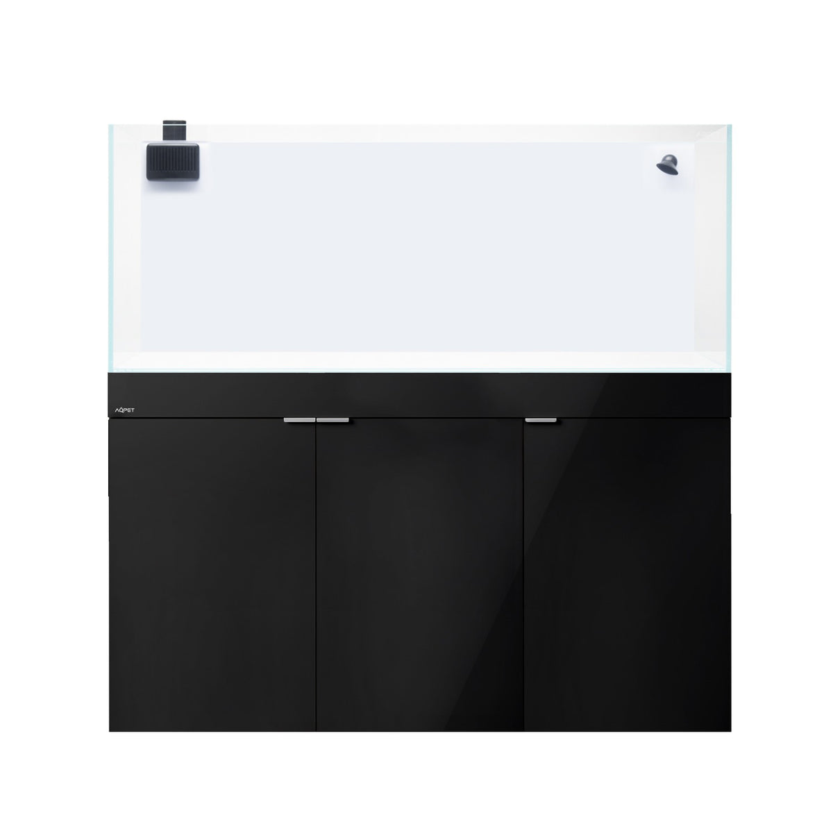 AQPET KIT AQUARIUM AQUA 120 REEF EN VERRE EXTRA-CLAIR COULEUR NOIRE