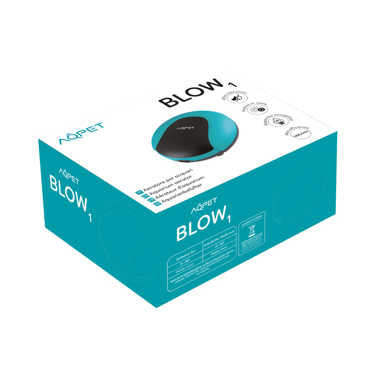 AQPET AÉRATEUR BLOW SILENT À SORTIE SIMPLE / DOUBLE SORTIE