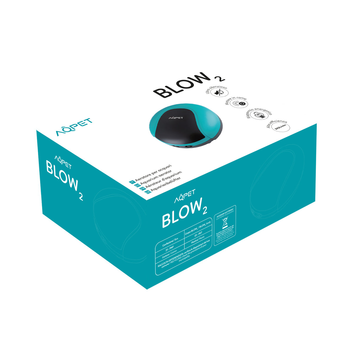 AQPET AÉRATEUR BLOW SILENT À SORTIE SIMPLE / DOUBLE SORTIE