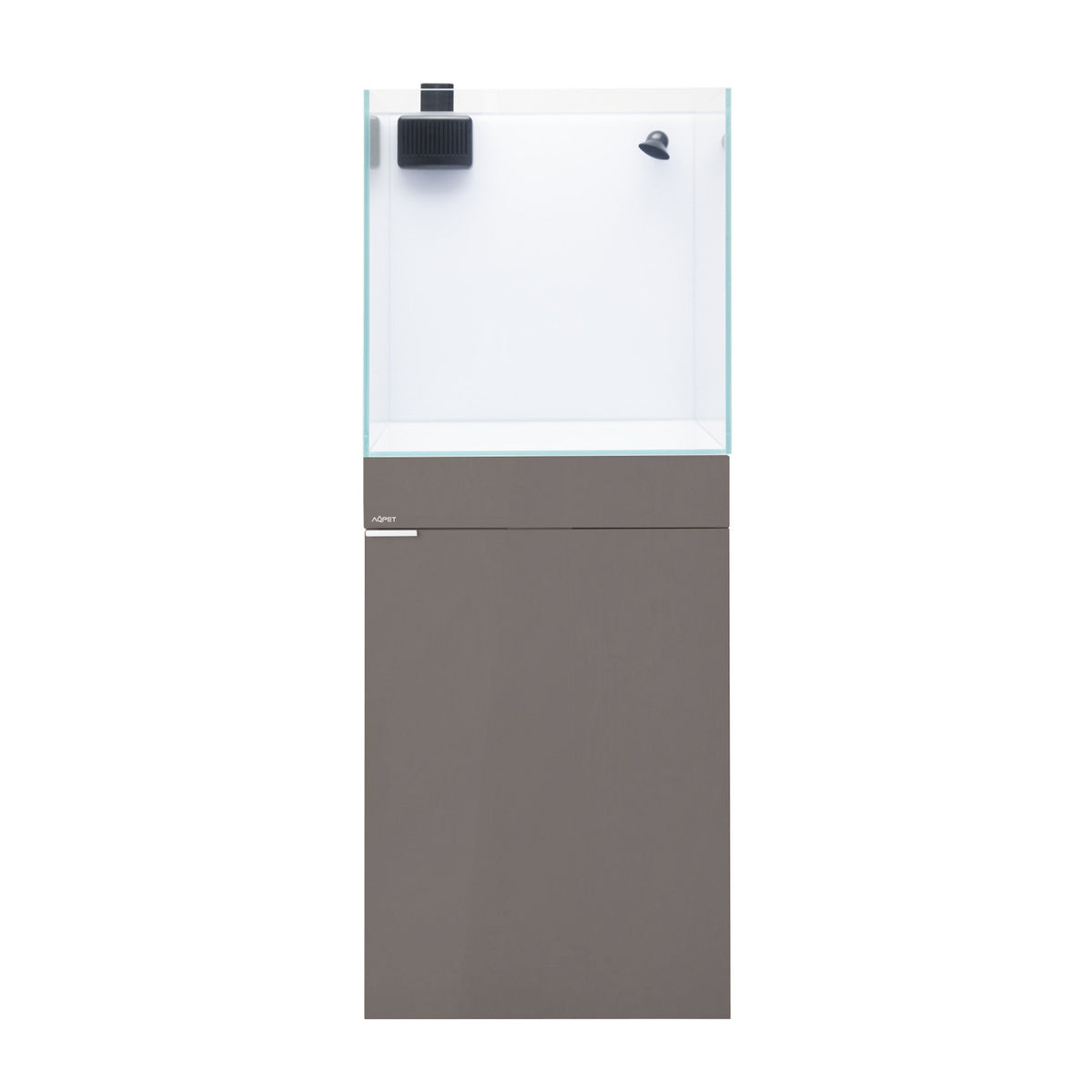 AQPET KIT AQUARIUM KUBIC 50 REEF EN VERRE EXTRA-CLAIR COULEUR TAUPE