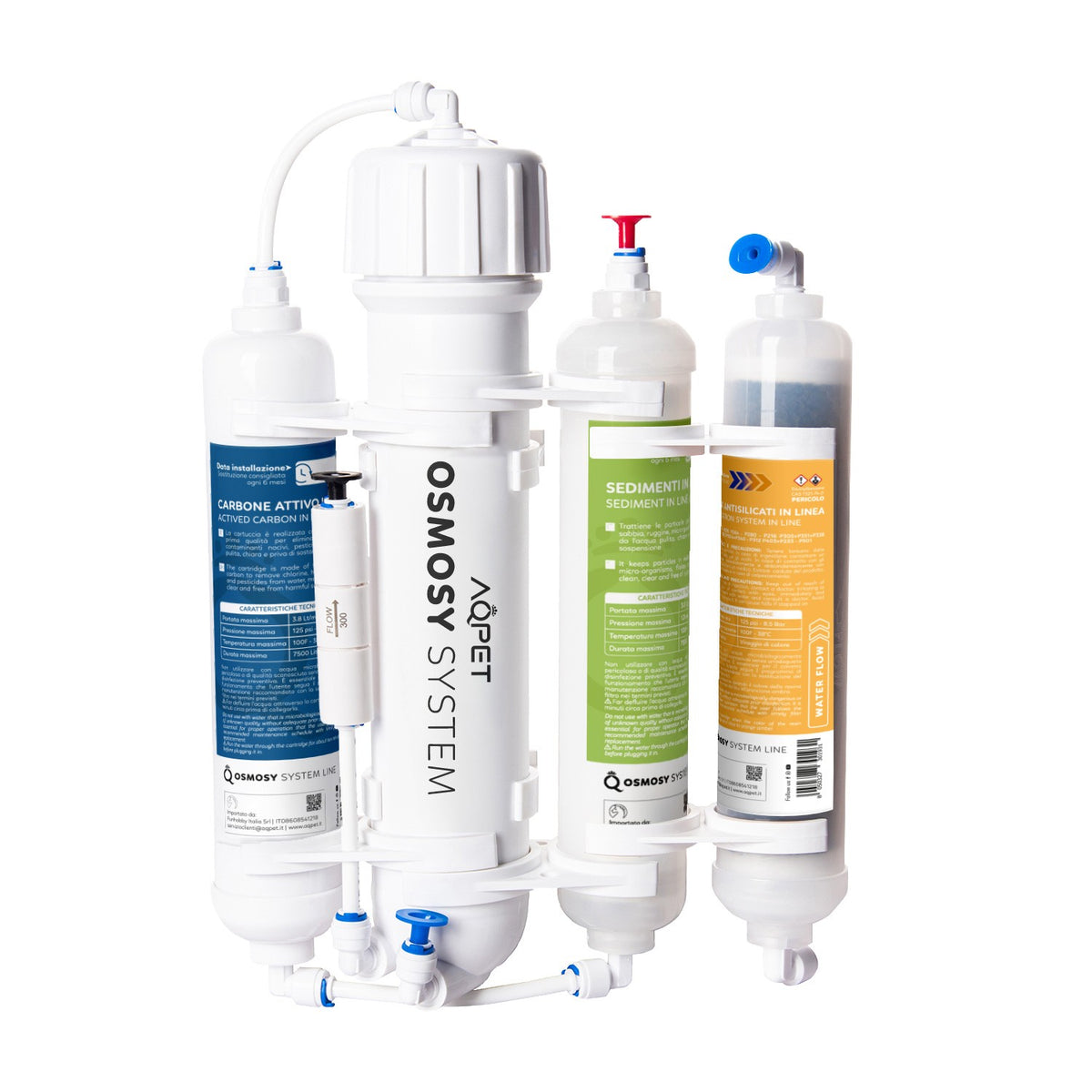 AQPET OSMOSY4 SYSTÈME D'OSMOSE À 4 ÉTAPES EN LIGNE