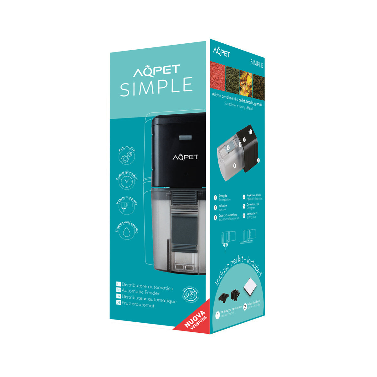 AQPET SIMPLE DISTRIBUTEUR AUTOMATIQUE POUR AQUARIUMS