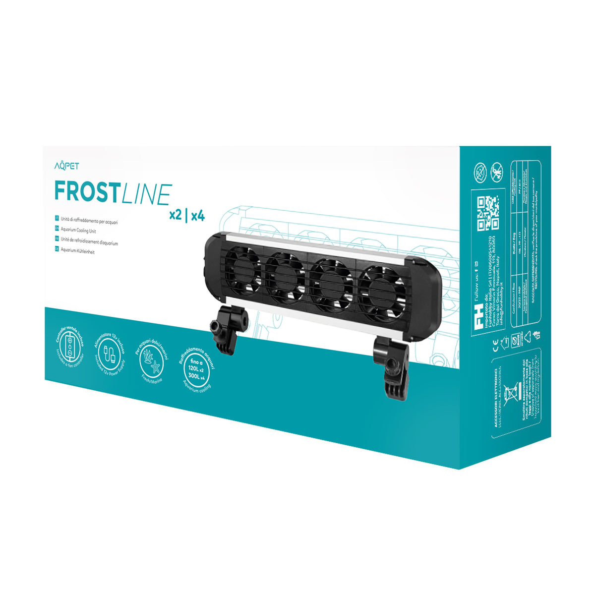 AQPET VENTILATEURS DE REFROIDISSEMENT FROSTLINE À 2 ÉLÉMENTS