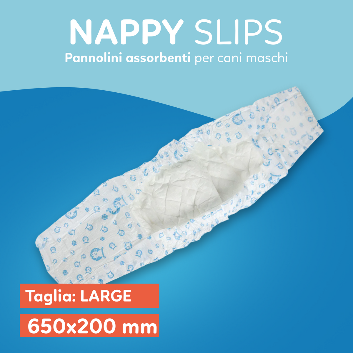 AQPET FRIENDS Nappy Slips Couches en bande pour chiens mâles, 36 pièces, absorbantes, hygiène quotidienne