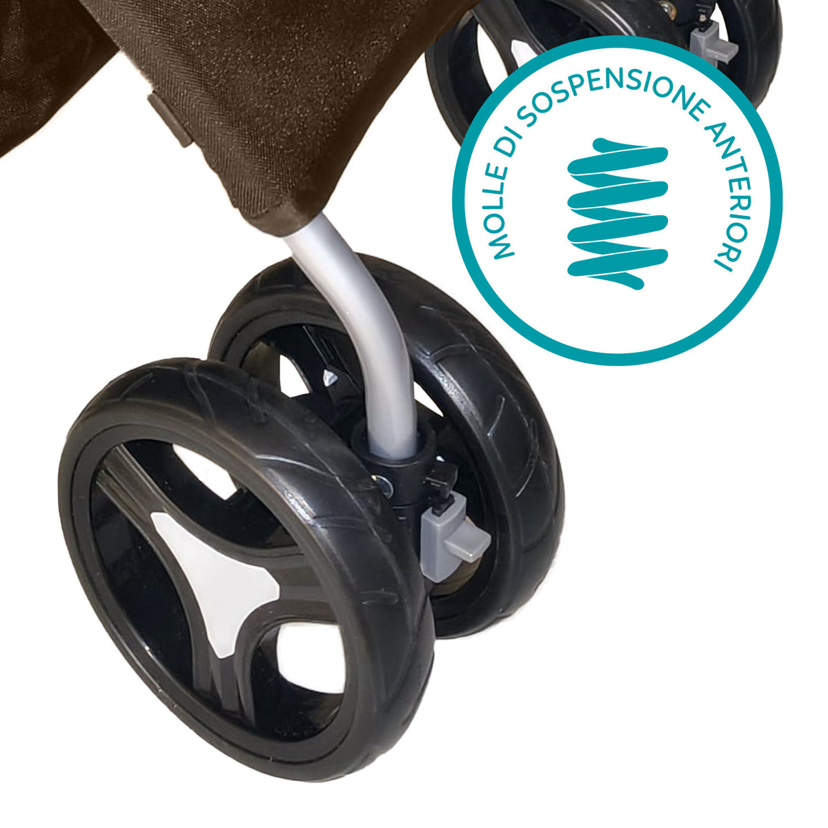AQPET FRIENDS Poussette confortable et pratique pour chiens de taille moyenne / petite, pour chiens et chats, voyage en toute sécurité