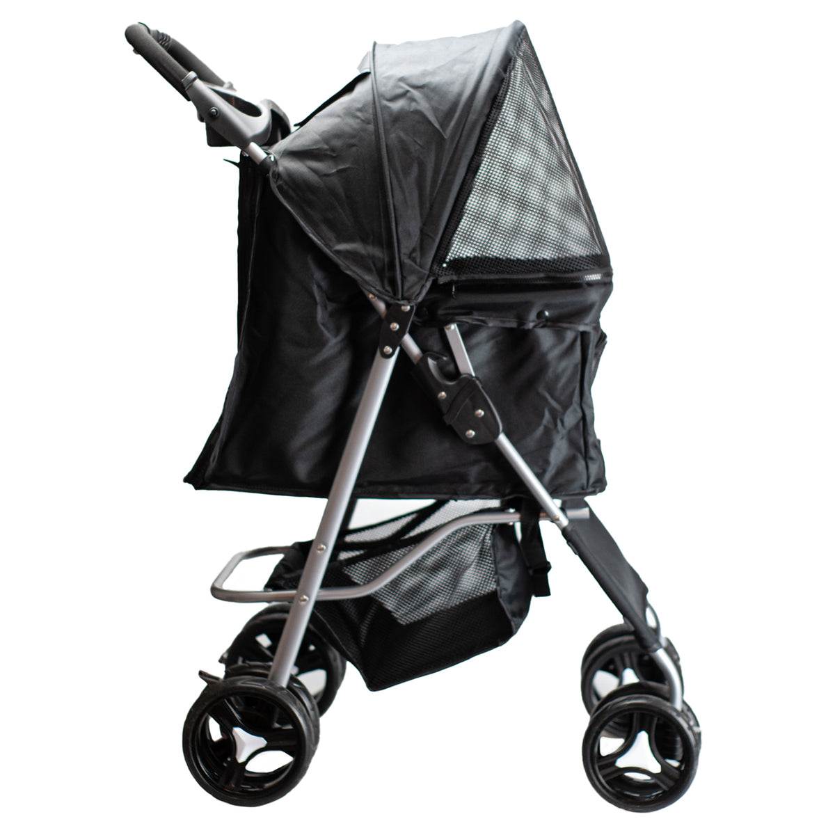 AQPET FRIENDS Poussette confortable et pratique pour chiens de taille moyenne / petite, pour chiens et chats, voyage en toute sécurité