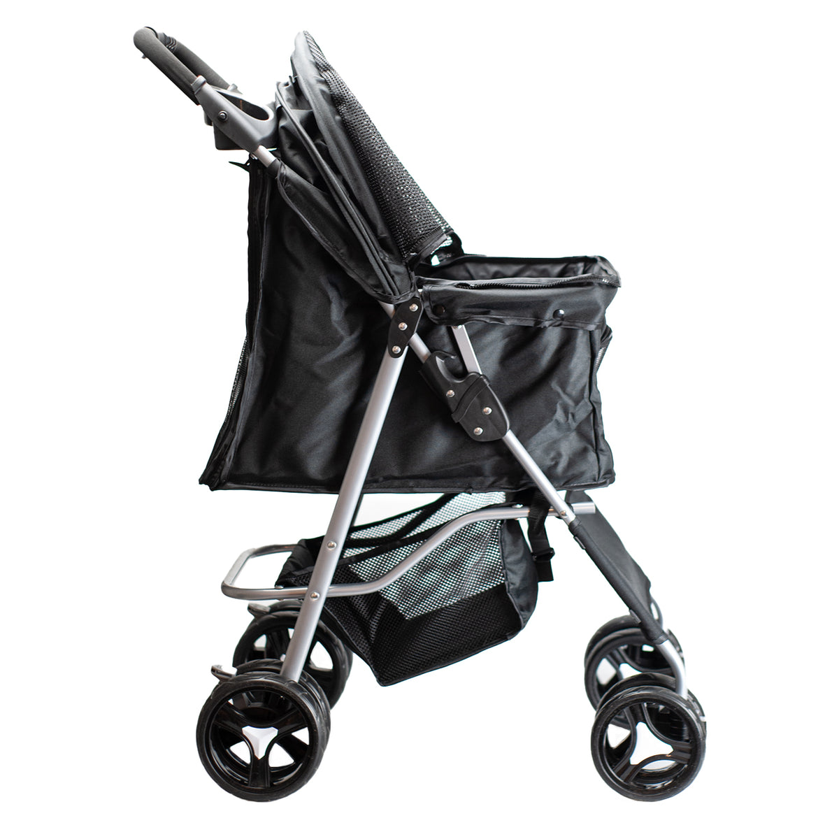 AQPET FRIENDS Poussette confortable et pratique pour chiens de taille moyenne / petite, pour chiens et chats, voyage en toute sécurité