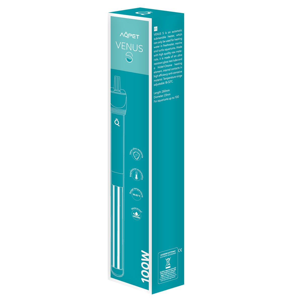 AQPET AQUARIUM SIMPLY LED 60 NOIR COMPLET AVEC ÉCLAIRAGE, FILTRE ET CHAUFFAGE - 59X30X39 H CM