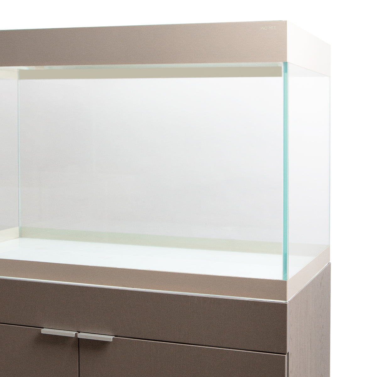 AQPET AQUARIUM RIVERIUM PLUS 90X50X55 H - 10 MM EXT. - AVEC ÉCLAIRAGE LED, FILTRE EXTERNE ET SUPPORT NOIR