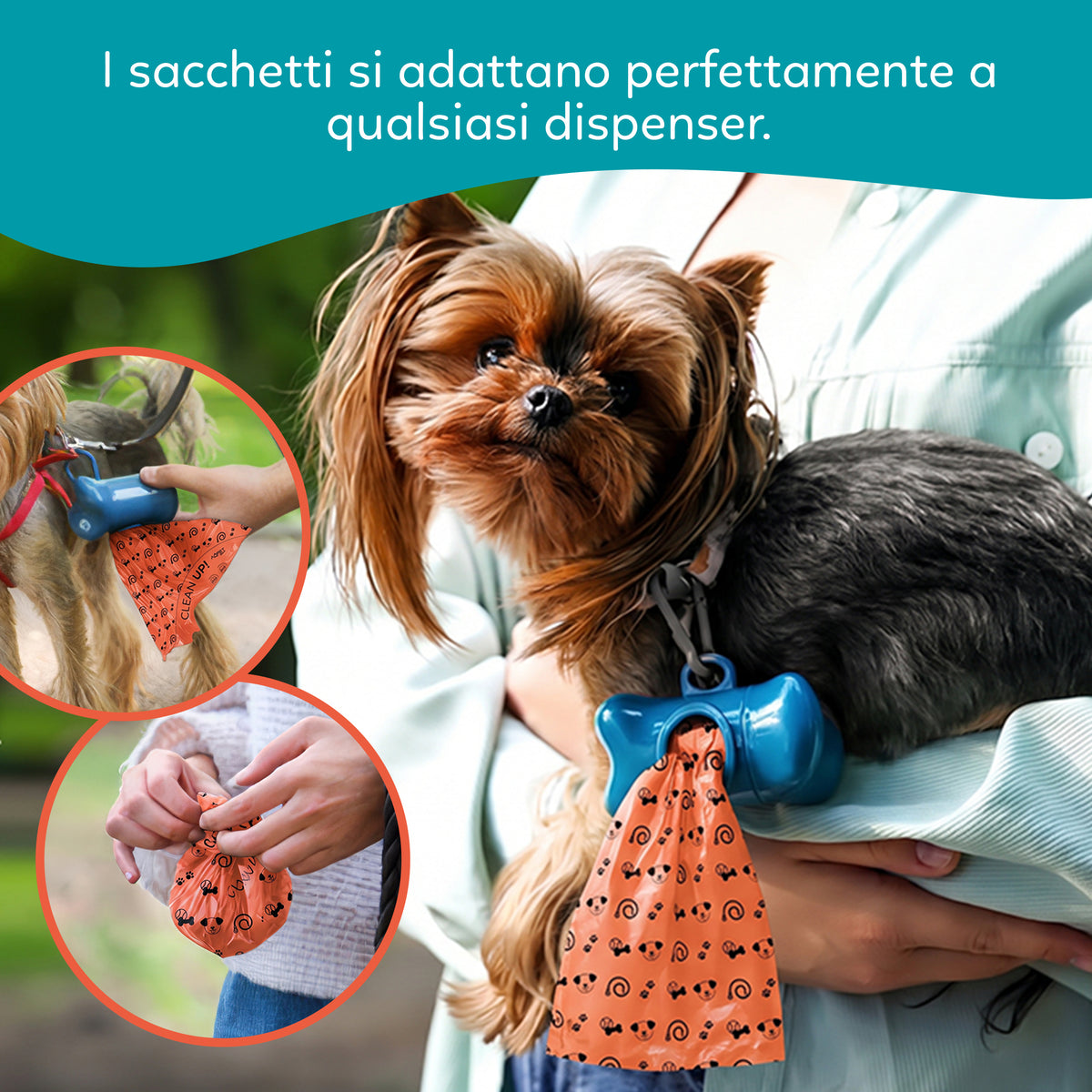 AQPET FRIENDS Sachets hygiéniques à double résistance pour les besoins du chien – taille Large 22x30 cm – lot économique de 1000 sachets