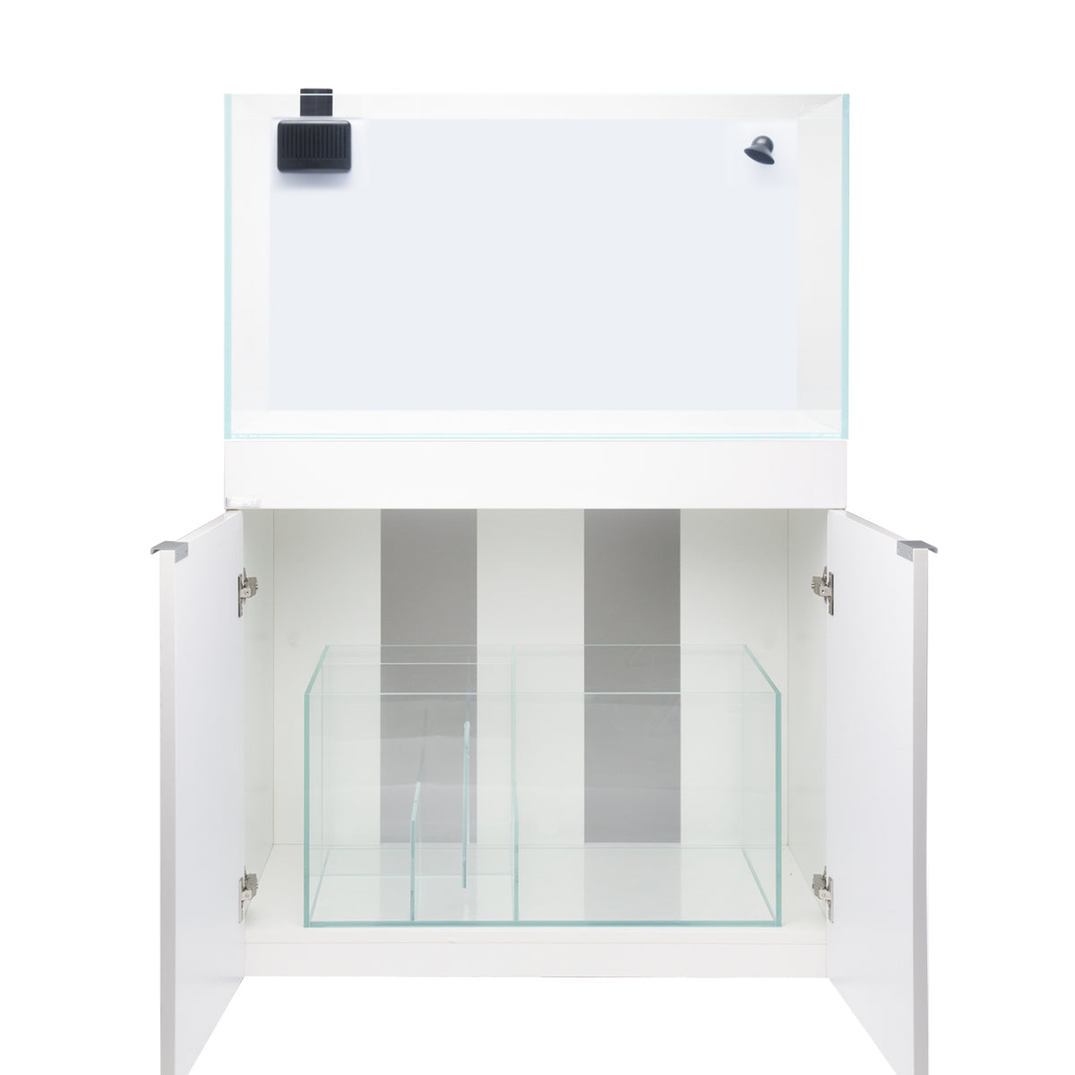 AQPET KIT AQUARIUM AQUA 90 REEF EN VERRE EXTRA-CLAIR COULEUR BLANCHE