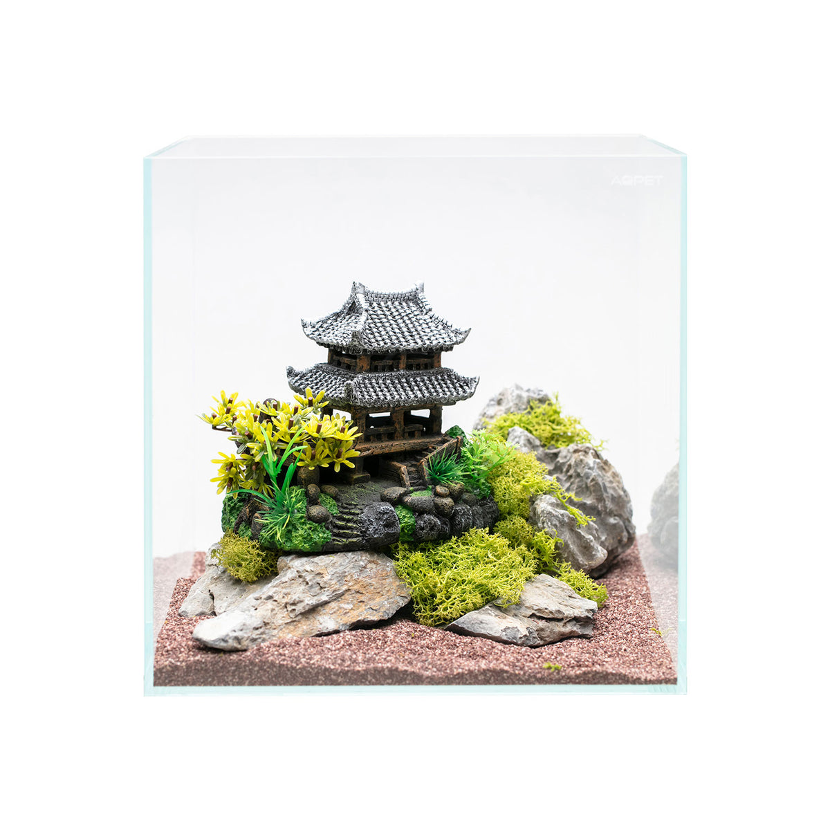 AQPET DECORART Décorations pour aquariums mod. Temple Japonais 20*13.5*16